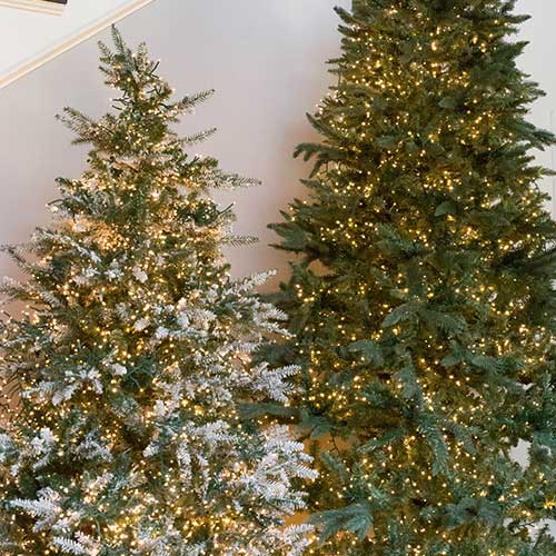 49.5' RAZ Cluster Lights | 1,500 Warm White LEDs | Green Wire