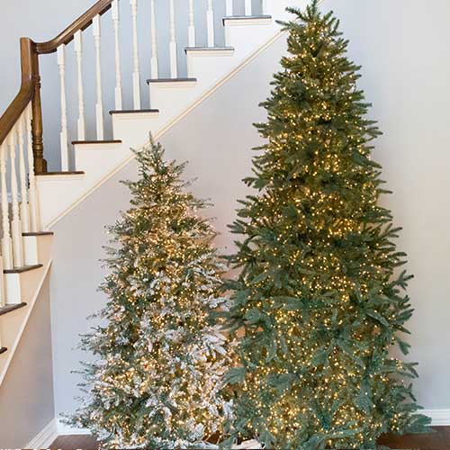 CONNECTABLE 73.8' Snake Light Garland w/ 1,000 Warm White LED Lights on Green Wire