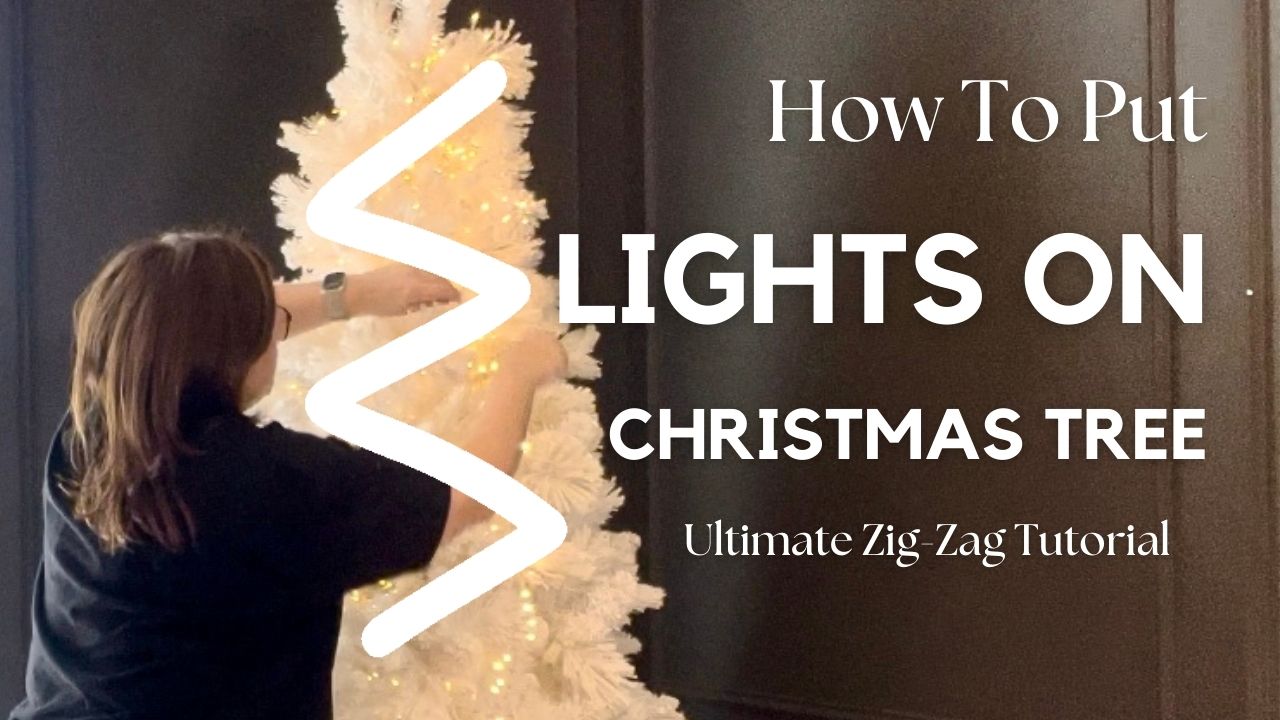 Load video: How to add Christmas lights to a Christmas tree