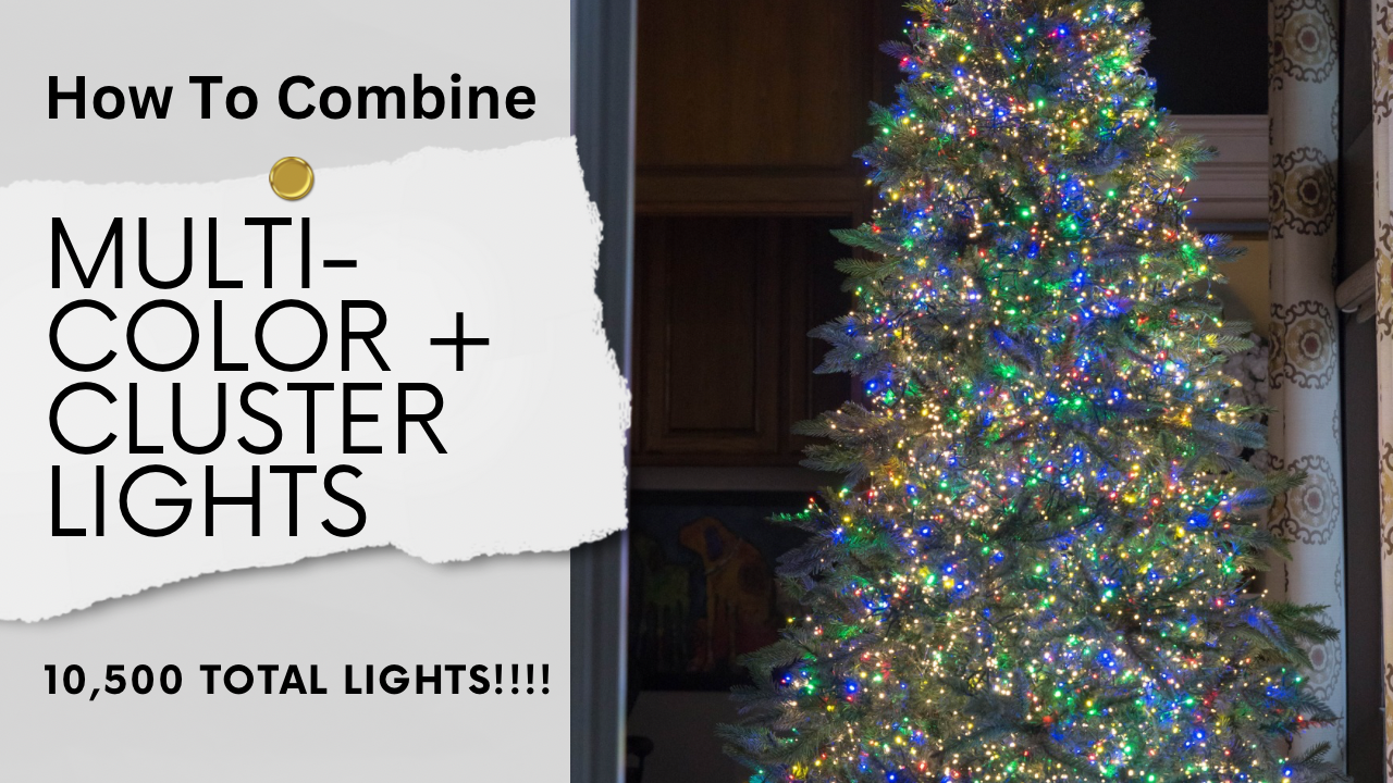 Load video: combine multi-color lights and cluster lights