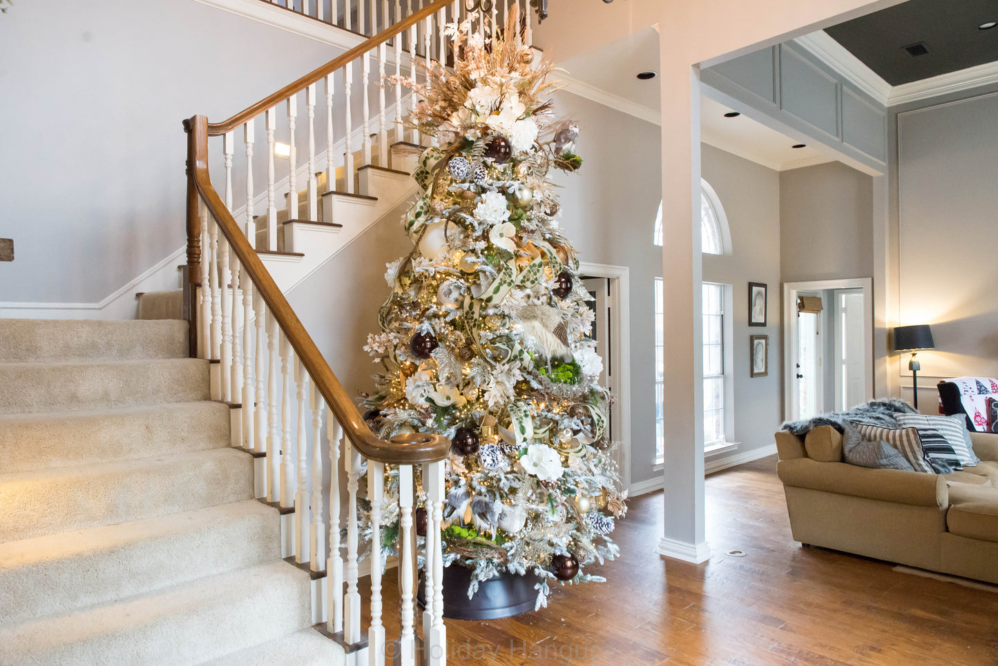 CONNECTABLE 73.8' Snake Light Garland w/ 1,000 Warm White LED Lights on Green Wire