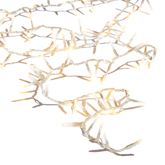 Christmas lights, Christmas LED lights, Lights for Christmas tree, designer Christmas lights, RAZ lights, white Christmas lights, clear wire
