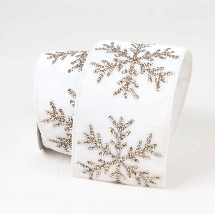 white velvet ribbon, glitter snowflake ribbon, Designer Christmas ribbon, wired ribbon, wired Christmas ribbon, Christmas tree ribbon, wide Christmas ribbon, 4 inch wired Christmas ribbon, luxury Christmas tree ribbon, wide wired Christmas ribbon, Christmas tree ribbon, wired Christmas tree ribbon, Christmas tree decorations