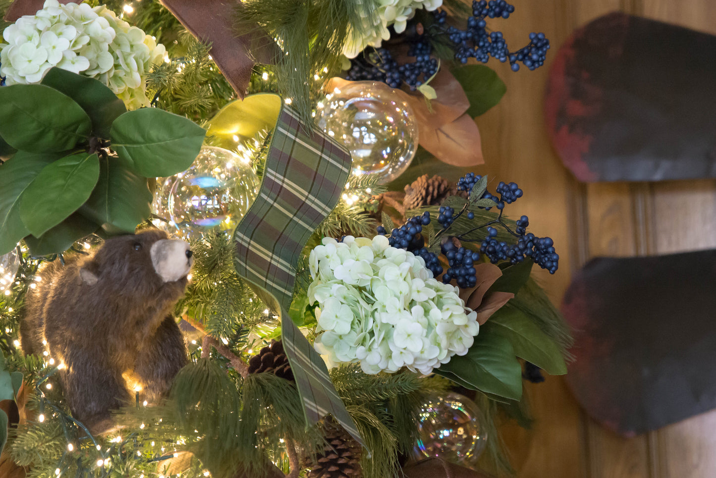 31" Pine & Pinecone Branch | Christmas Tree Greenery | Holiday Pine Stem