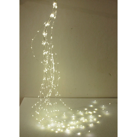 78" MIcro LED Light Bunch on Silver Copper Wire with 600 Lights