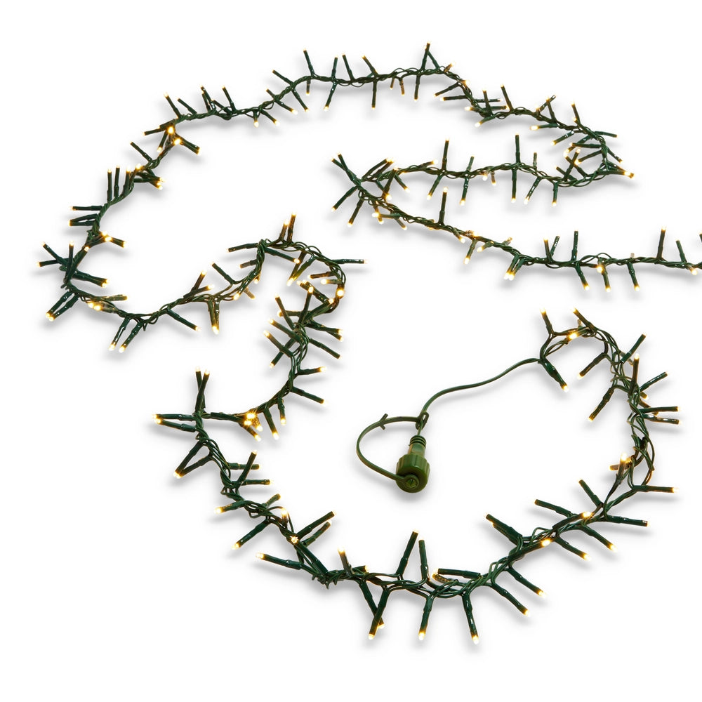 RAZ 40' Connectable Warm White Cluster Garland – 1,000 Lights with Remote