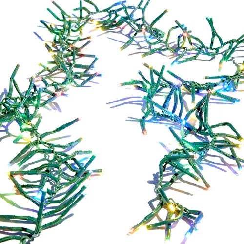 RAZ 19.6' Connectable Multicolor Cluster Garland – 600 Lights with Remote