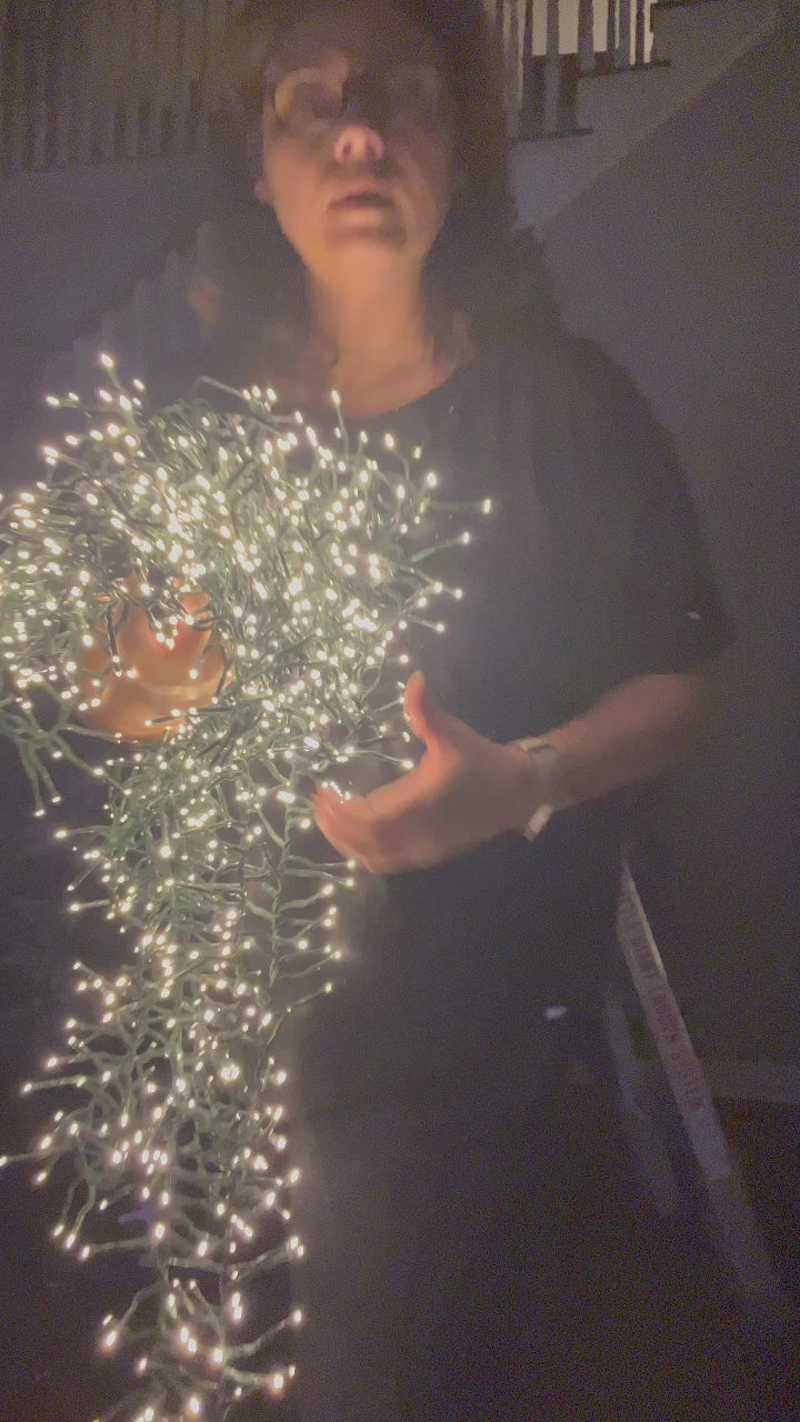 1500 warm white cluster lights hotsell